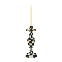 Best MacKenzie-Childs Courtly Check Enamel Candlestick - Medium