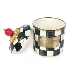 Sale MacKenzie-Childs Courtly Check Enamel Canister - Demi