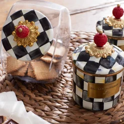 Sale MacKenzie-Childs Courtly Check Enamel Canister - Demi