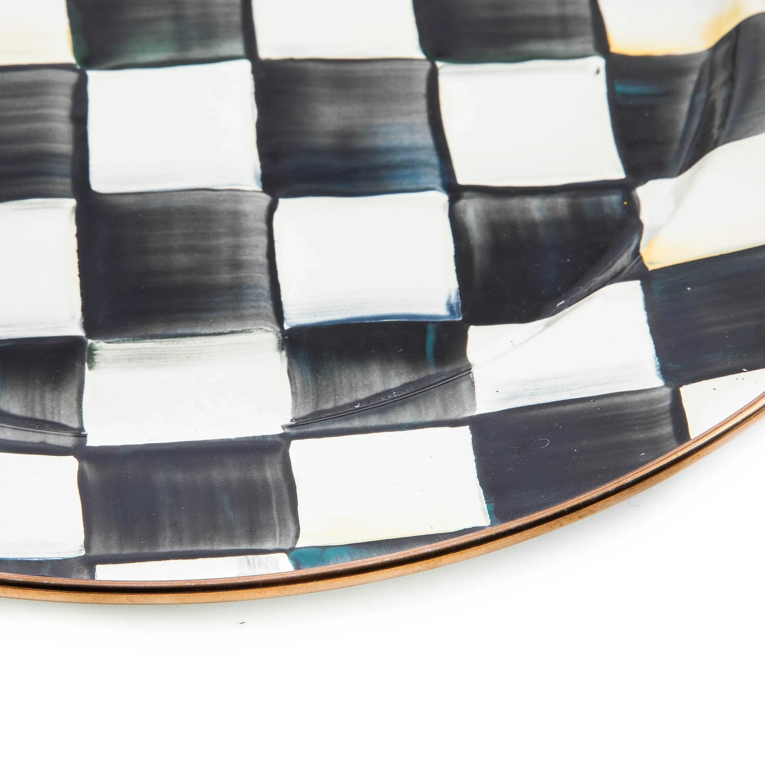Online MacKenzie-Childs Courtly Check Enamel Charger/Plate