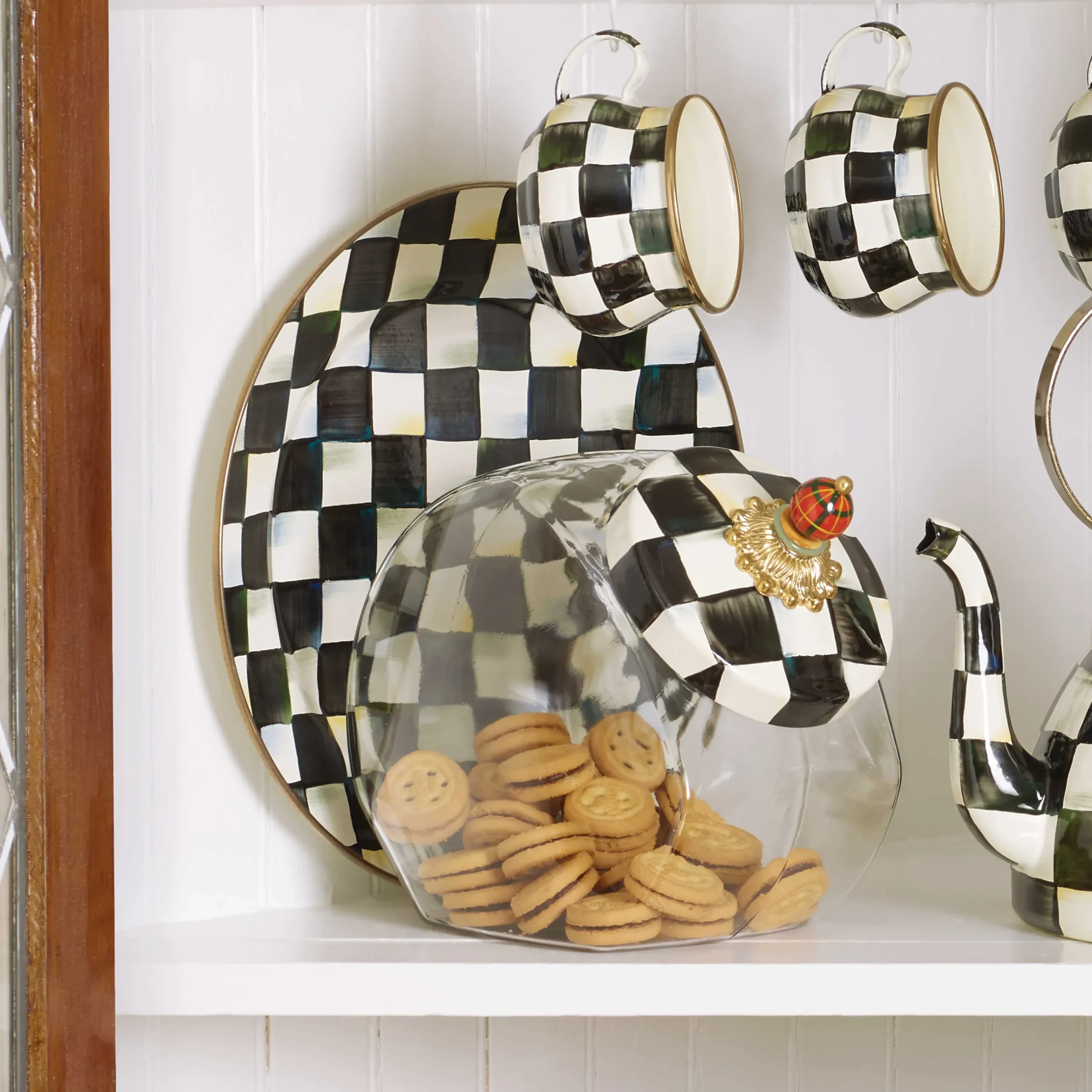 Online MacKenzie-Childs Courtly Check Enamel Charger/Plate