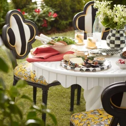 Discount MacKenzie-Childs Courtly Check Enamel Cheese Course