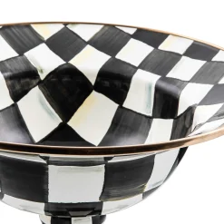 Discount MacKenzie-Childs Courtly Check Enamel Compote - Large