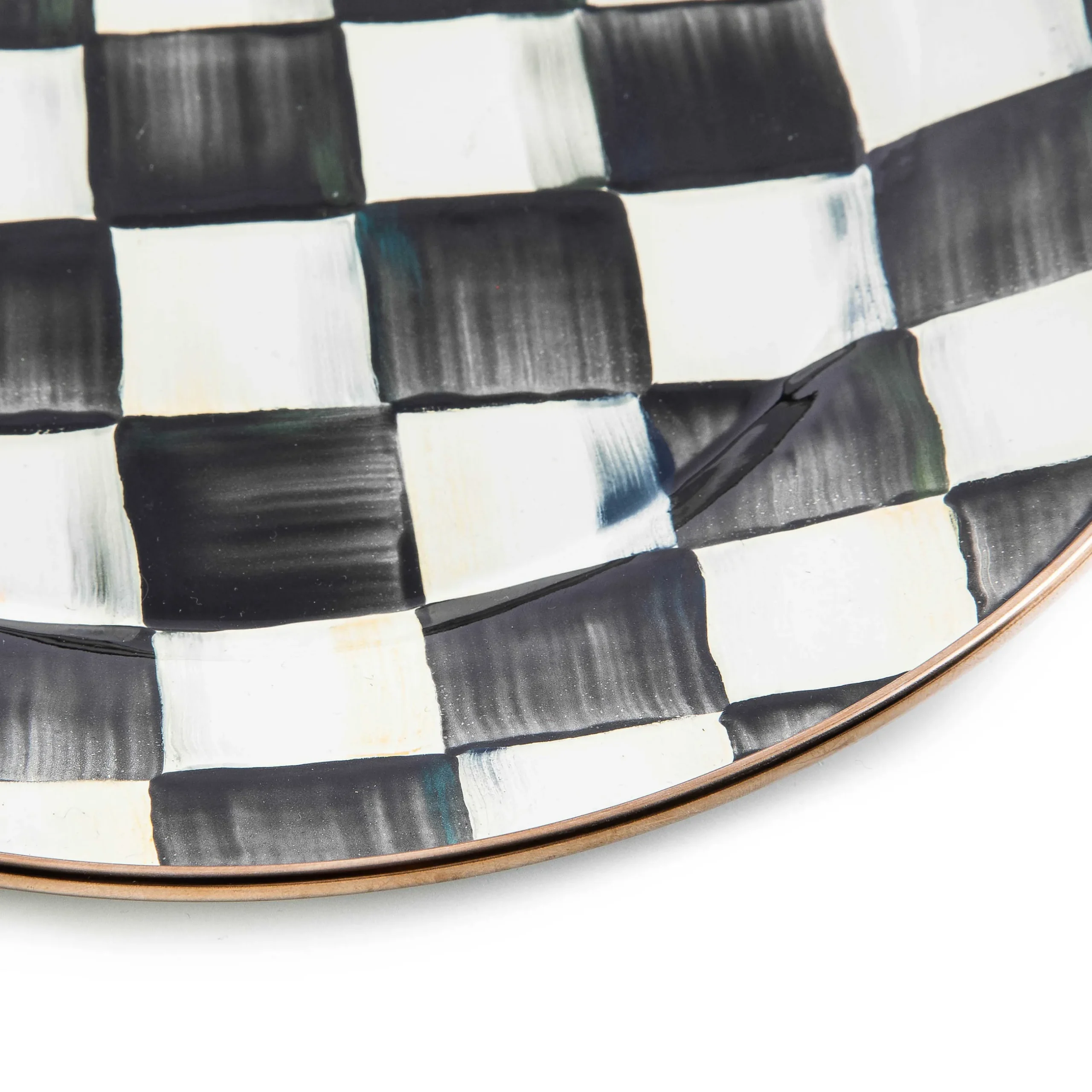 Discount MacKenzie-Childs Courtly Check Enamel Dinner Plate