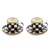 Online MacKenzie-Childs Courtly Check Enamel Espresso Cup & Saucer Set