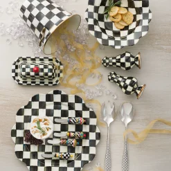 Outlet MacKenzie-Childs Courtly Check Enamel Large Salt & Pepper Shakers