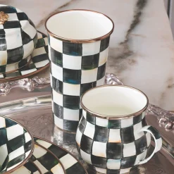 MacKenzie-Childs Courtly Check Enamel Mug