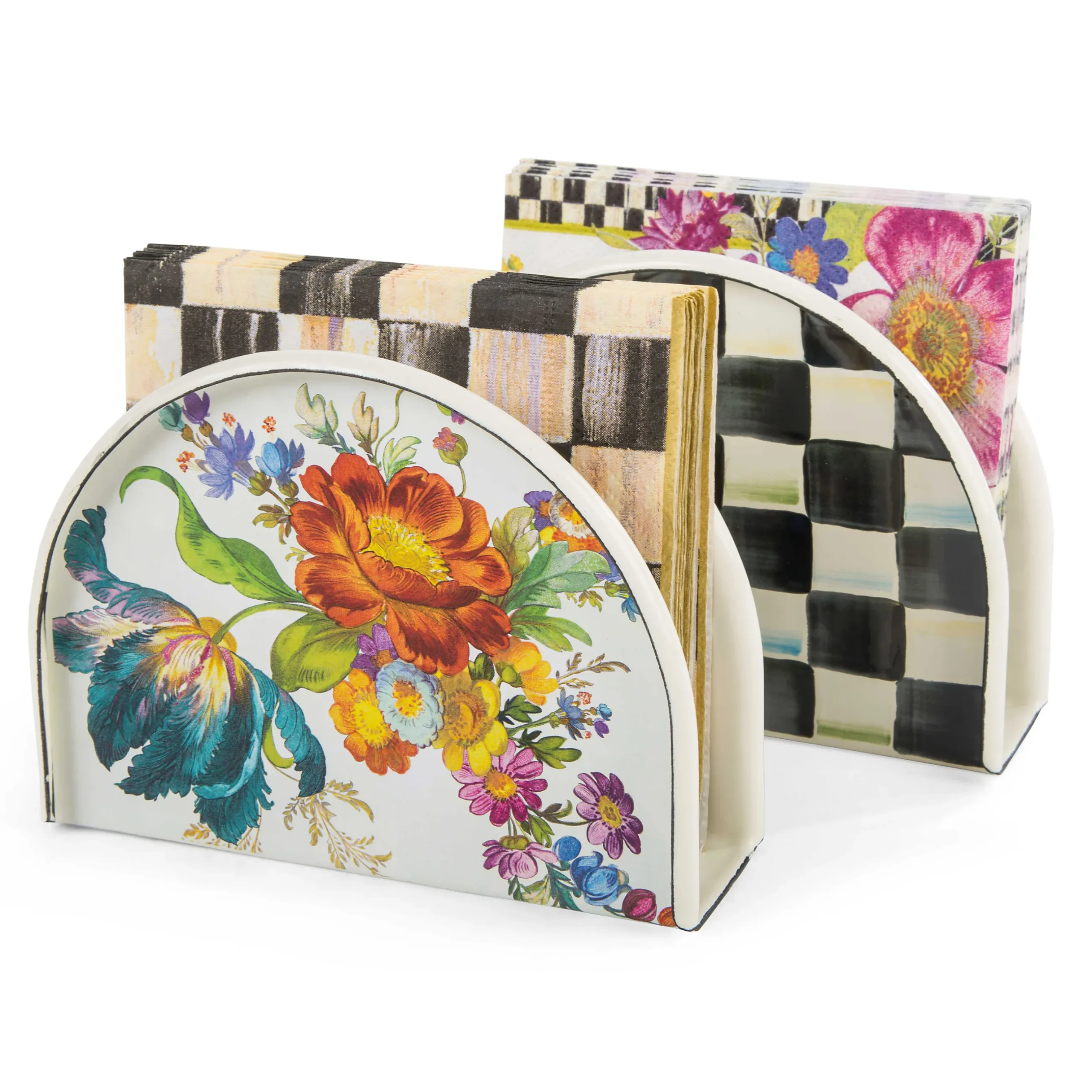 Discount MacKenzie-Childs Courtly Check Enamel Napkin Holder