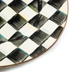 Discount MacKenzie-Childs Courtly Check Enamel Oval Platter - Large