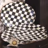 Best MacKenzie-Childs Courtly Check Enamel Oval Platter - Medium
