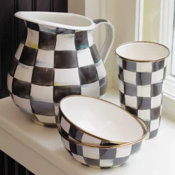 Sale MacKenzie-Childs Courtly Check Enamel Pitcher