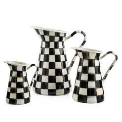 MacKenzie-Childs Courtly Check Enamel Practical Pitcher - Large