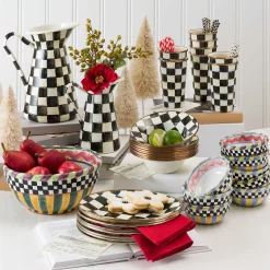 Best MacKenzie-Childs Courtly Check Enamel Practical Pitcher - Medium