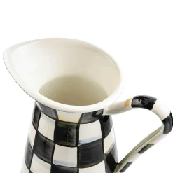 Best MacKenzie-Childs Courtly Check Enamel Practical Pitcher - Medium