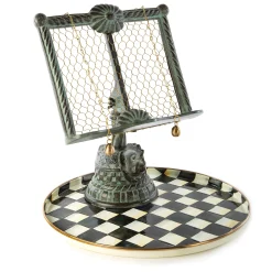 Sale MacKenzie-Childs Courtly Check Enamel Round Tray