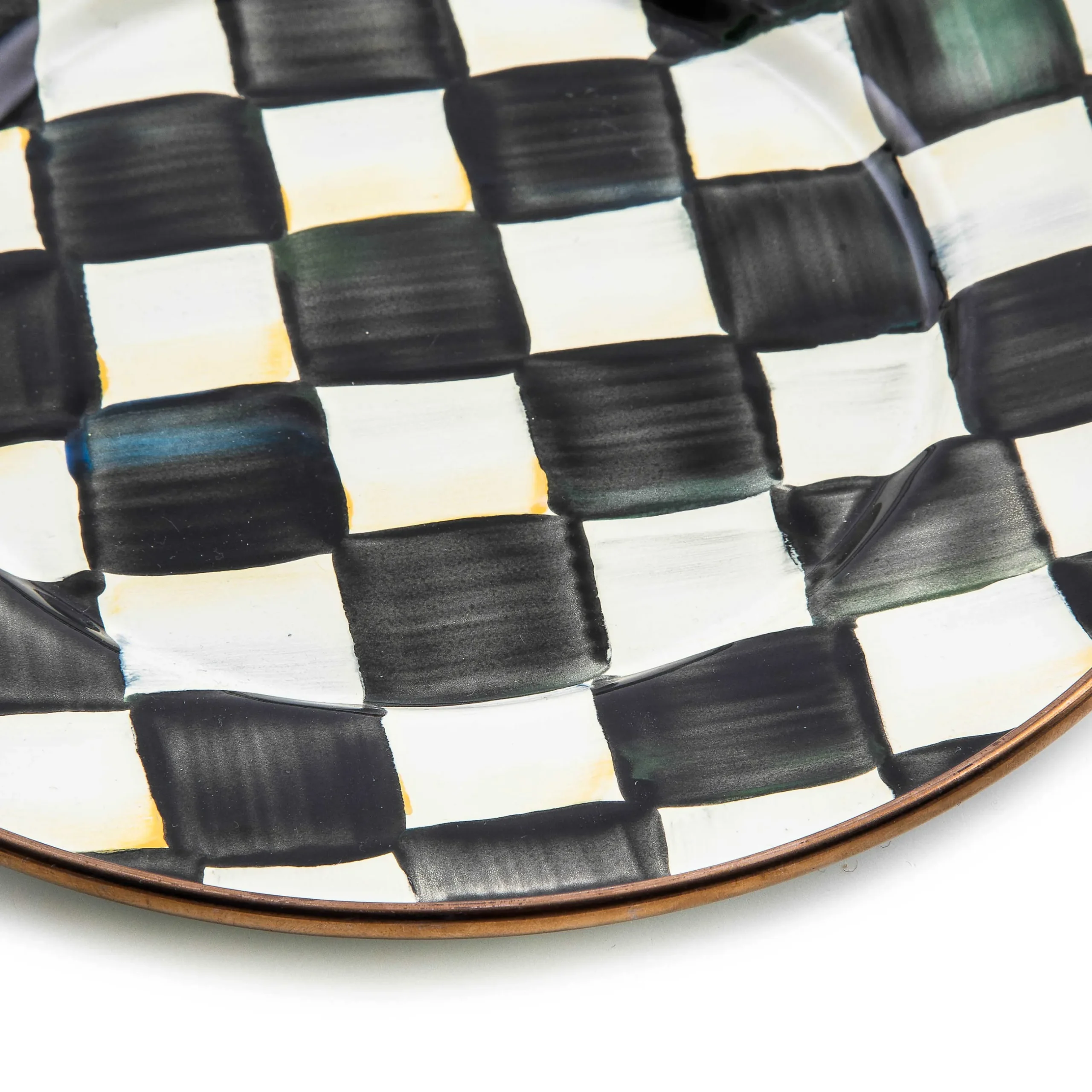 Sale MacKenzie-Childs Courtly Check Enamel Salad/Dessert Plate