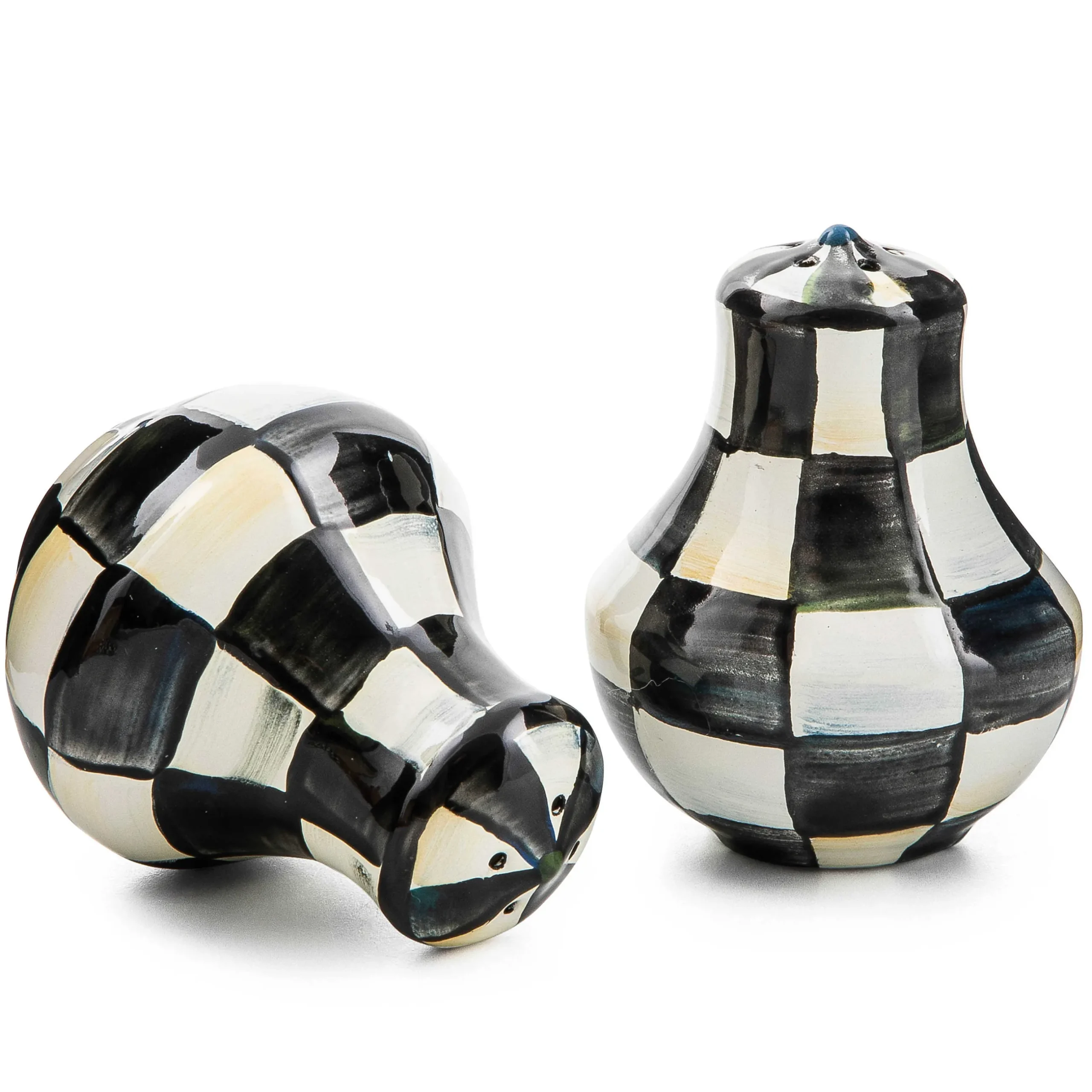 Outlet MacKenzie-Childs Courtly Check Enamel Salt & Pepper Shakers