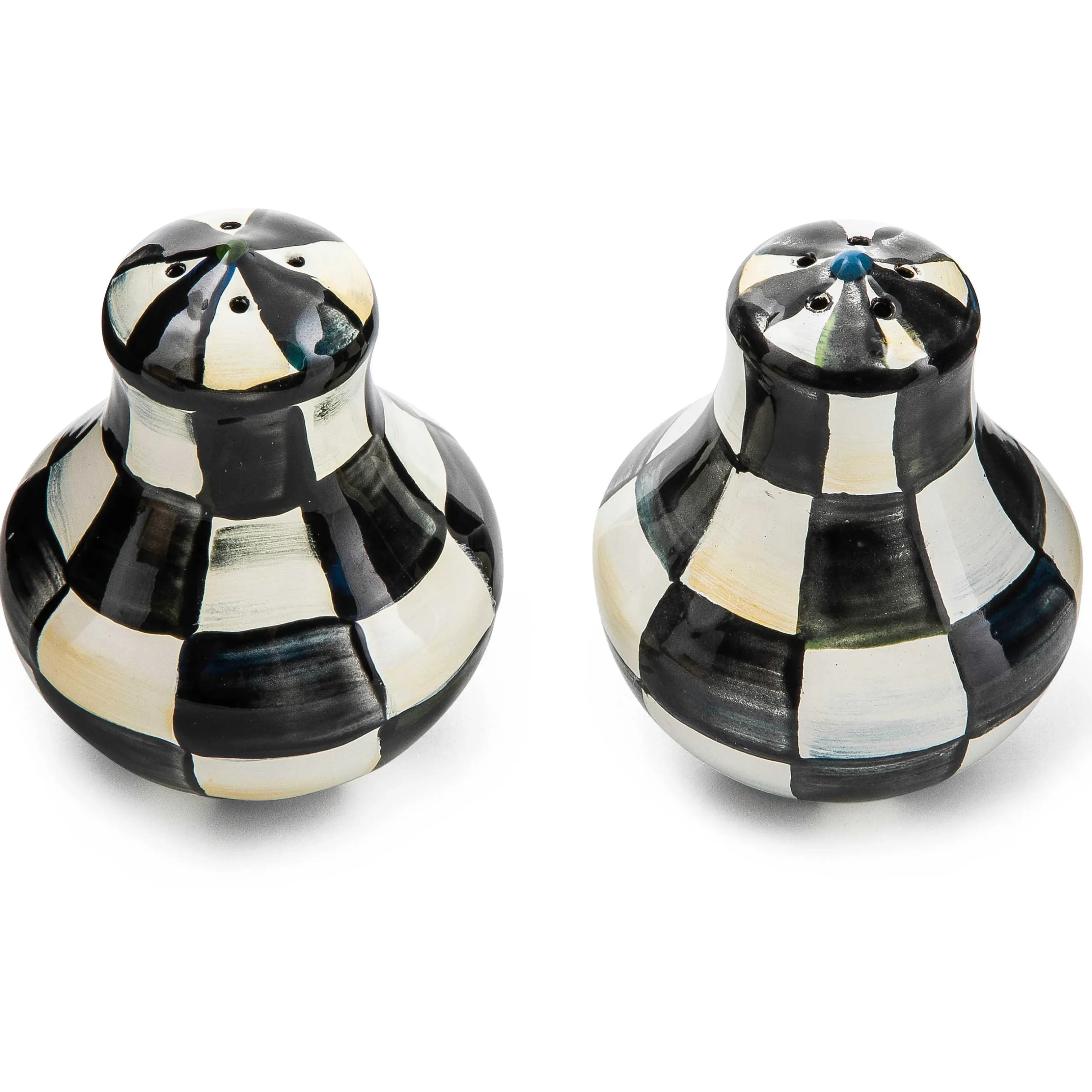 Outlet MacKenzie-Childs Courtly Check Enamel Salt & Pepper Shakers