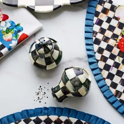 Outlet MacKenzie-Childs Courtly Check Enamel Salt & Pepper Shakers