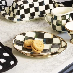 Best MacKenzie-Childs Courtly Check Enamel Saucer