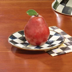 Best MacKenzie-Childs Courtly Check Enamel Saucer