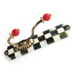 Discount MacKenzie-Childs Courtly Check Enamel Single Wall Hook