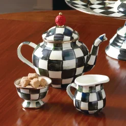 Discount MacKenzie-Childs Courtly Check Enamel Teapot - 4 Cup