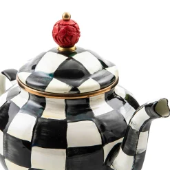 Discount MacKenzie-Childs Courtly Check Enamel Teapot - 4 Cup