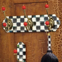 Best MacKenzie-Childs Courtly Check Enamel Triple Wall Hook