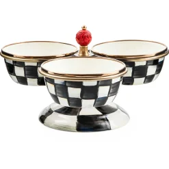 Discount MacKenzie-Childs Courtly Check Enamel Triplicity