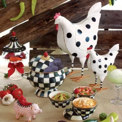 Discount MacKenzie-Childs Courtly Check Enamel Triplicity