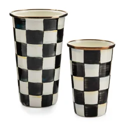 Outlet MacKenzie-Childs Courtly Check Enamel Tumbler - 20 Ounce