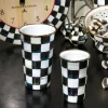 Clearance MacKenzie-Childs Courtly Check Enamel Tumbler - 10 Ounce