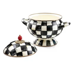 Sale MacKenzie-Childs Courtly Check Enamel Tureen