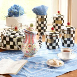Best MacKenzie-Childs Courtly Check Enamel Utensil Holder