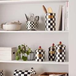Best MacKenzie-Childs Courtly Check Enamel Utensil Holder