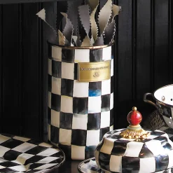 Best MacKenzie-Childs Courtly Check Enamel Utensil Holder
