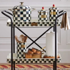 Best MacKenzie-Childs Courtly Check Enamel Utensil Holder