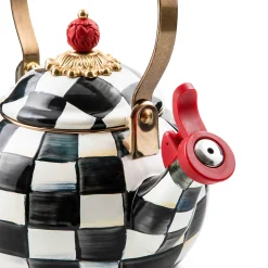 Online MacKenzie-Childs Courtly Check Enamel Whistling Tea Kettle