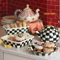 Online MacKenzie-Childs Courtly Check Enamel Whistling Tea Kettle