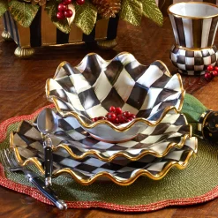 Online MacKenzie-Childs Courtly Check Fluted Breakfast Bowl