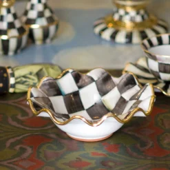 Online MacKenzie-Childs Courtly Check Fluted Breakfast Bowl