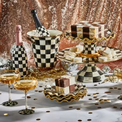 MacKenzie-Childs Courtly Check Fluted Dessert Plate