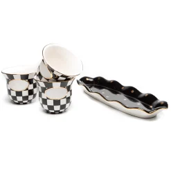 Hot MacKenzie-Childs Courtly Check Herb Garden Set