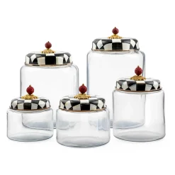 Best MacKenzie-Childs Courtly Check Kitchen Canister - Small