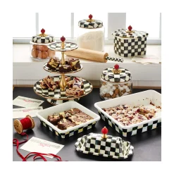 Sale MacKenzie-Childs Courtly Check Kitchen Canister - Large