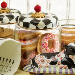 Sale MacKenzie-Childs Courtly Check Kitchen Canister - Large