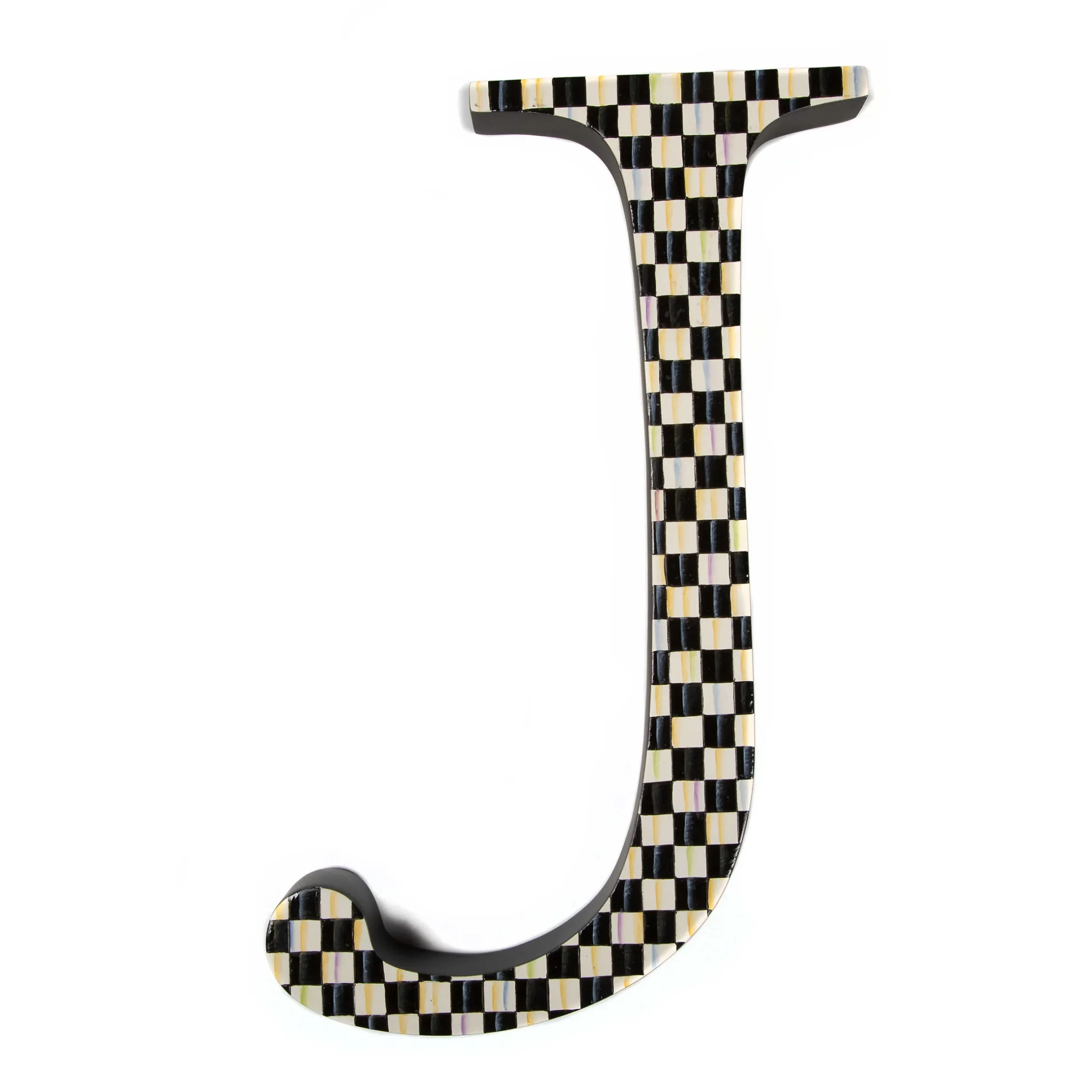 Hot MacKenzie-Childs Courtly Check Letter - J