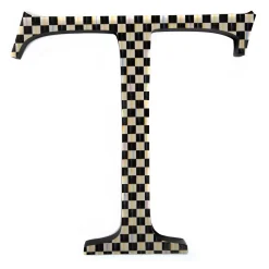 Hot MacKenzie-Childs Courtly Check Letter - T