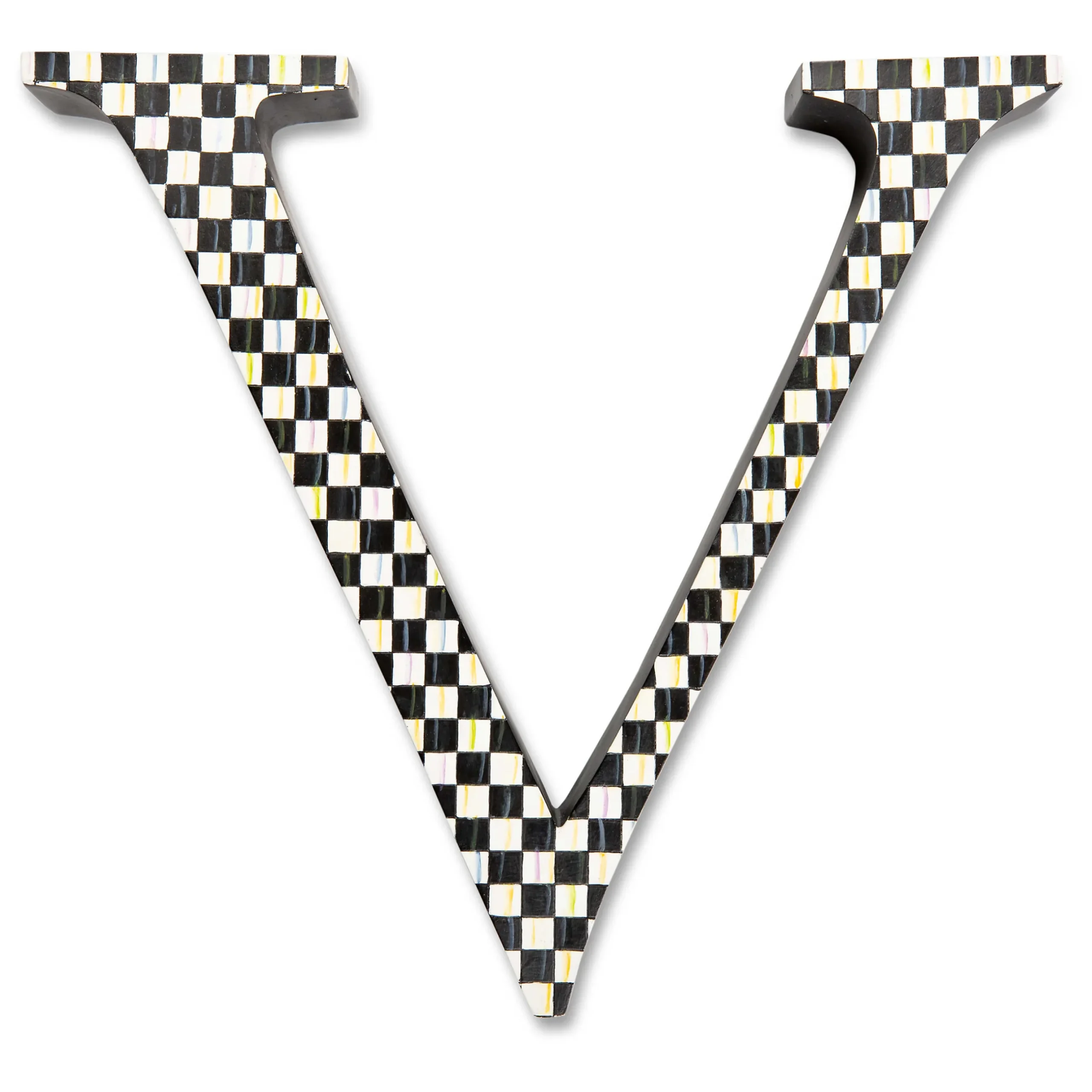 Discount MacKenzie-Childs Courtly Check Letter - V